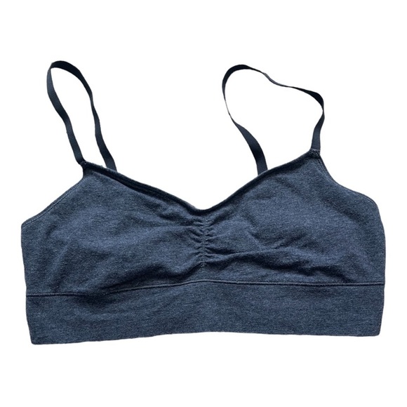 Aerie Womens Large Pajama Loungewear Set- Pants And Sports Bra- Hearts- Gray - Picture 2 of 10